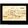 Image 1 : Velasco, TX - Republic of Texas Treasury Warrant $425.10 June 5, 1836 Cr. V1a Medlar 2A very rare ea