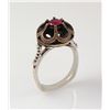 Image 1 : Natural Stone Statement Victorian Design Ring