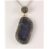 Image 2 : Geode Druzy Natural Stone Pendant Victorian Design