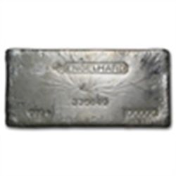 100 oz Engelhard Silver Bar (Bull Logo) .999 Fine