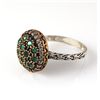 Image 2 : Natural Stone Statement Victorian Design Ring