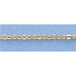 Pure Gold 16" 14k Gold-Yellow 1.3m Hallow DC Chain