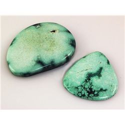 Natural Turquoise 143.86ctw Loose Gemstone 2pc Big Size