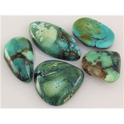 Natural Turquoise 123.47ctw Loose Small Gemstone Lot of