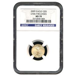 Certified American $5 Gold Eagle 2009 MS70 NGC