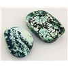 Image 1 : Natural Turquoise 147.64ctw Loose Gemstone 2pc Big Size