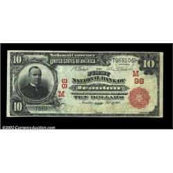 Ironton, OH - $10 1902 Red Seal Fr. 613 The First NB Ch. # (M)98Brightly colored Red Seal from this.