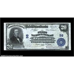 Ironton, OH - $20 1902 Plain Back Fr. 650 The First NB Ch. # 98A very bright example from this low c