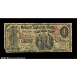 Ironton, OH - $1 1875 Fr. 383 The Second NB Ch. # 242An early example from this scarcer Ironton bank