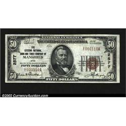 Mansfield, OH - $50 1929 Ty. 1 The Citizens NB & TC Ch. # 2577High denominations only from this inst