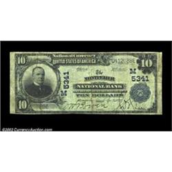 Montpelier, OH - $10 1902 Plain Back Fr. 633 The Montpelier NB Ch. # (M)5341A very rare bank in larg