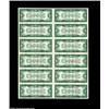 Image 2 : Fr. 1604 $1 1928D Silver Certificates. Uncut Sheet of 12. Gem Crisp Uncirculated.A fully margined un