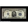 Image 1 : Fr. 1650 $5 1934 Silver Certificate. Fine+.A nice evenly circulated example of the rare E-A block, w