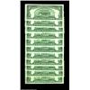 Image 2 : Fr. 1655 $5 1953 Silver Certificates (8) Gem Crisp Uncirculated.Fr. 1656 1953A Silver Certificates (