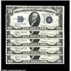 Image 1 : Fr. 1704 $10 1934C Silver Certificates. Choice-Gem Crisp Uncirculated.A nice run of five crackling f