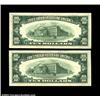 Image 2 : Fr. 1708 $10 1953B Silver Certificates. Gem Crisp Uncirculated.A consecutive pair, both of which are