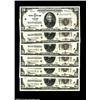 Image 1 : Fr. 1870-G $20 1929 Federal Reserve Bank Notes. Cut Half Sheet of Six. Gem Crisp Uncirculated.A love