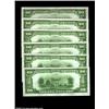 Image 2 : Fr. 1870-G $20 1929 Federal Reserve Bank Notes. Cut Half Sheet of Six. Gem Crisp Uncirculated.A love