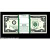 Image 1 : Fr. 1935-I $1 1976 Federal Reserve Notes. Original Pack of 99. Gem Crisp Uncirculated.A pack of 99 p