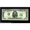Image 1 : Fr. 1961-F $5 1950 Federal Reserve Note. Wide II. Choice Crisp Uncirculated.Gem but for the centerin