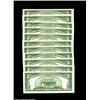 Image 2 : Fr. 1962-A $5 1950A Federal Reserve Note. Choice-Gem Crisp Uncirculated.Eleven consecutive examples,