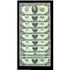 Image 1 : Fr. 2052-G $20 1928B Federal Reserve Notes. Gem Crisp Uncirculated.A lovely consecutive run of ten p