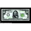Image 1 : Fr. 2102-I $50 1934 Light Green Seal Federal Reserve Note. Gem Crisp Uncirculated.A rare note from t