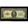 Image 1 : Fr. 2405 $100 1928 Gold Certificate. Very Good.There are a few pinholes. Important notice: We expect