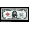 Image 1 : A Quartet of $5 Red Seals.Fr. 1526 $5 1928A Legal Tender Gem CUFr. 1528 $5 1928C Mule Legal Tender G
