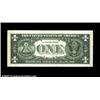 Image 2 : Fr. 1912-K $1 1981A Federal Reserve Note. Gem Crisp Uncirculated. Missing the black ink portion of t