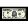 Image 1 : Fr. 1975-H $5 1977A Federal Reserve Note. Choice Crisp Uncirculated. A dramatic four digit mismatch,