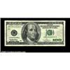 Image 1 : Fr. 2175-B $100 1996 Federal Reserve Note. Very Fine.This mismatched serial number note is the first