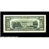 Image 2 : Fr. 2075-L $20 1985 Federal Reserve Note. About Uncirculated. The seal and district numbers of the t