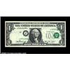 Image 1 : Fr. 1908-J $1 1974 Federal Reserve Note. Extremely Fine. The third printing is sharply skewed to the