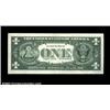 Image 2 : Fr. 1908-J $1 1974 Federal Reserve Note. Extremely Fine. The third printing is sharply skewed to the