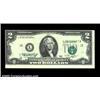 Image 1 : Fr. 1935-L $2 1976 Federal Reserve Note. About Uncirculated. Shifted third printing, resulting in a.