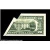 Image 2 : Fr. 2075-B $20 1985 Federal Reserve Note. Choice Crisp Uncirculated. One of the most impressive fold