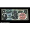 Image 1 : Fr. 64 $5 1869 Legal Tender Note Choice New. This Rainbow Five has glorious color and good paper ori