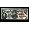 Image 1 : Fr. 73 $5 1880 Legal Tender Choice About New. This beautiful note has incredibly deep, original embo