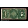 Image 2 : Fr. 96 $10 1869 Legal Tender Gem New. A real beauty, with broad, even margins on both sides and flas
