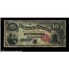 Image 1 : Fr. 113 $10 1880 Legal Tender CGA Fine 12. A respectable well-circulated Jackass Ten. Important noti
