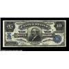 Image 1 : Fr. 302 $10 1908 Silver Certificate Choice Very Fine. This Blue Seal Tombstone note has excellent ey