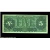 Image 2 : Fr. 361 $5 1890 Treasury Note Very Choice New. Good paper originality and ideal colors highlight thi