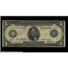 Image 1 : Fr. 852 $5 1914 Federal Reserve Note CGA Fine 12. Fewer than ten examples are known of this rare Fed