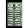 Image 1 : Fr. 942 $10 1914 Federal Reserve Notes About New. This group of nine consecutive pieces more than do