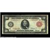 Image 1 : Fr. 957a $20 1914 Red Seal Federal Reserve Note Fine. This is one of the rarest Red Seal Twenties. A