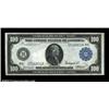 Image 1 : Fr. 1092 $100 1914 Federal Reserve Note About New. This Philadelphia District Hundred Dollar Fed has