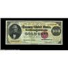 Image 1 : Fr. 1208 $100 1882 Gold Certificate Very Fine. Only about 20 examples of this number are known, and.
