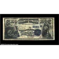 Steubenville, OH - $100 1882 Date Back Fr. 568 The National Exchange Bank Ch. # (M)2160A sharply pri