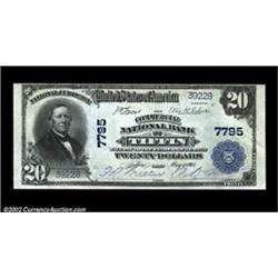 Tiffin, OH - $20 1902 Plain Back Fr. 650 The Commercial NB Ch. # 7795An attractive Uncirculated exam